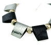 N-5251  Fashion style vintage gold silver plated alloy geometric enamel pendant necklaces