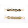 N-5249  European style snake chain circle hoop chain necklace bracelet set B-0439