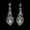 E-3360  New Arrival Fashion Accessories Luxury Charming Alloy Crystal Big Water Drop  Long Earrings For Ladies Earring Jewelry Five- color