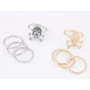 R-1156  New Products Design European Fashion Style Skull Punk Gold Conjoined Ring For Women Costume Jewellry 4pcs/set
