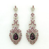 E-3360 New Arrival Fashion Accessories Luxury Charming Alloy Crystal Big Water Drop Long Earrings For Ladies Earring Jewelry Five- color