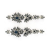 E-3359  Women 2014 New Fashion Full Rhinestone Crystal Long Snowflake Flower Dangle Drop Tassel Earrings Silver For Sale