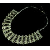 N-3504 New Arrival European Vintage Silver Metal Bib Choker Necklace