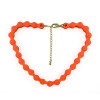 N-5265  new arrival fashion style alloy chain necklaces blue/orange/pink 3 colors