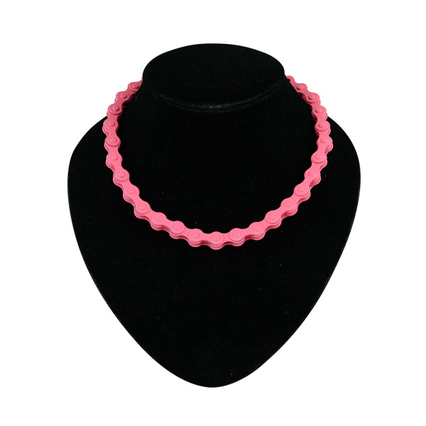 N-5265  new arrival fashion style alloy chain necklaces blue/orange/pink 3 colors