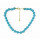 N-5265  new arrival fashion style alloy chain necklaces blue/orange/pink 3 colors
