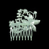F-0201  bride bridesmaid jewelry 2 style Fashion Korean Style Silver Plated Alloy Rhinestone Pearl Flower Leaf Bowknot Hair Comb