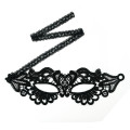 N-5279 New Gothic White Black Silk Needle Lace Chain Hollow Out Flower Mask For Masked Ball