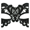 N-5279 New Gothic White Black Silk Needle Lace Chain Hollow Out Flower Mask For Masked Ball