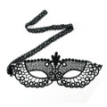 N-5278 New Gothic White Black Silk Needle Lace Chain Hollow Out Flower Mask For Masked Ball
