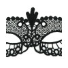 N-5278 New Gothic White Black Silk Needle Lace Chain Hollow Out Flower Mask For Masked Ball