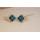 E-3367  New Products Korean Style Fashion Jewelry Gold Plated Alloy Blue Rhinestone Stud Earring For Women