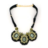 N-5270 new fashion style gold plated rhinestone crystal flower-shaped necklaces sweater chain
