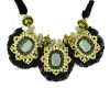 N-5270 new fashion style gold plated rhinestone crystal flower-shaped necklaces sweater chain
