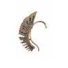 E-3368  Europea Style AB color wings full Rhinestone ears hanging Earrings ear clip cuff