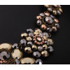 N-5276 European New Women Jewelry Exaggerated Retro Fashion Crystal Flowers Inlaid Rhinestones High Luxury Chunky Necklace