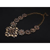 N-5276 European New Women Jewelry Exaggerated Retro Fashion Crystal Flowers Inlaid Rhinestones High Luxury Chunky Necklace