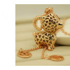 N-5281 Chain Coin Tassels Full Rhinestone Lamb charm sheep Pendant gaot Necklace