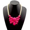 N-0769 European fashion style alloy geometric irregular gem necklace