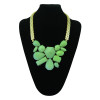N-0769 European fashion style alloy geometric irregular gem necklace