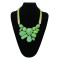 N-0769 European fashion style alloy geometric irregular gem necklace