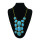 N-0777 Vintage Style Color Choose Resin Acrylic Gem Statement Choker Bib Necklace