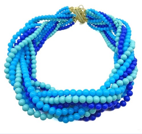 N-1022 New Style 4 Colors Option Heavy Bohemia Multilayers Beads Weave Chains Statement Necklace