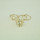 R-1164 fashion style peach Heart-shaped rhinestone ring  4pcs/set leaves ring