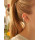 E-3373 Trendy Leaf Tassel Chain Ear Cuff Gothic Punk Style Gold Silver Plated Ear Clip Earring Women Fashion Jewelry