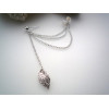 E-3373 Trendy Leaf Tassel Chain Ear Cuff Gothic Punk Style Gold Silver Plated Ear Clip Earring Women Fashion Jewelry