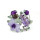 B-0429 Vintage Lady Bangle Silver Plated Rhinestone Flower Fashion National Style Enamel Glaze Frog Cuff Bangle Bracelet For Women