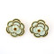 E-3383 Fashion Style Gold Plated Alloy Enamel Flower Earrings Ear Stud