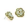 E-3383 Fashion Style Gold Plated Alloy Enamel Flower Earrings Ear Stud