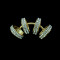 E-3382 Korean Fashion Jewelry Silver Gold Plated Charming Rhinestone Hollow Out Ear Cuff No Pierced Clip Earrings