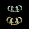 E-3382 Korean Fashion Jewelry Silver Gold Plated Charming Rhinestone Hollow Out Ear Cuff No Pierced Clip Earrings