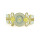 B-0446 European Fashion Style Wide Gold Bangle Watch Rhinestone  Alloy Bracelets wristwatch