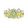 B-0446 European Fashion Style Wide Gold Bangle Watch Rhinestone Alloy Bracelets wristwatch
