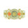 B-0446 European Fashion Style Wide Gold Bangle Watch Rhinestone Alloy Bracelets wristwatch