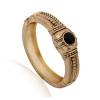 B-0412  9 Styles Vintage Silver Golden Wide Chain Simple Pearl Bead Pattern Cuff  Bangle Bracelet 9 Design
