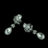 E-3390 European Style design jewelry flower rhinestone big crystal dangle earring