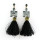 E-3388 European Style Thread Tassels rhinestone crystal crown dangle earring