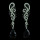 E-3398 European style gold / silver plated alloy full rhinestone luxury crystal statement large long  earrings