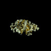 R-1169 Bohemian Style gold plated alloy colorful crystal rhinestone flowers Rings