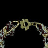 B-0440 fashion style gold plated alloy pearl gem pendant bracelets
