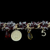 B-0440 fashion style gold plated alloy pearl gem pendant bracelets