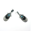 E-3408 vintage style gold/silver plated alloy crystal gem drop dangle earrings