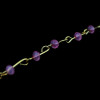 N-5344 European style gold plated alloy pink beads belly body Chain