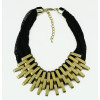 N-5268 New black 1 colors multilayer wide chain geometry collar   necklace jewelry women