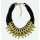 N-5268 New black 1 colors multilayer wide chain geometry collar   necklace jewelry women