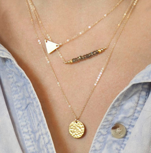 N-5364 fashion style gold plated alloy multilevel personalized jewelry necklace 2 styles